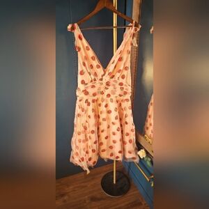 Strawberry Print Mini Dress